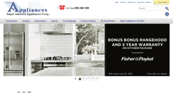 Desktop Screenshot of impelamericaappliances.com