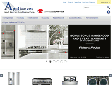Tablet Screenshot of impelamericaappliances.com